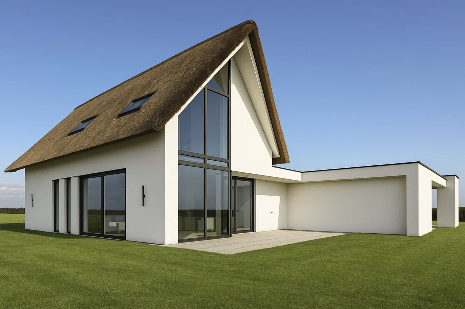 Voorbeeld van AI gegenereerde architectuur render