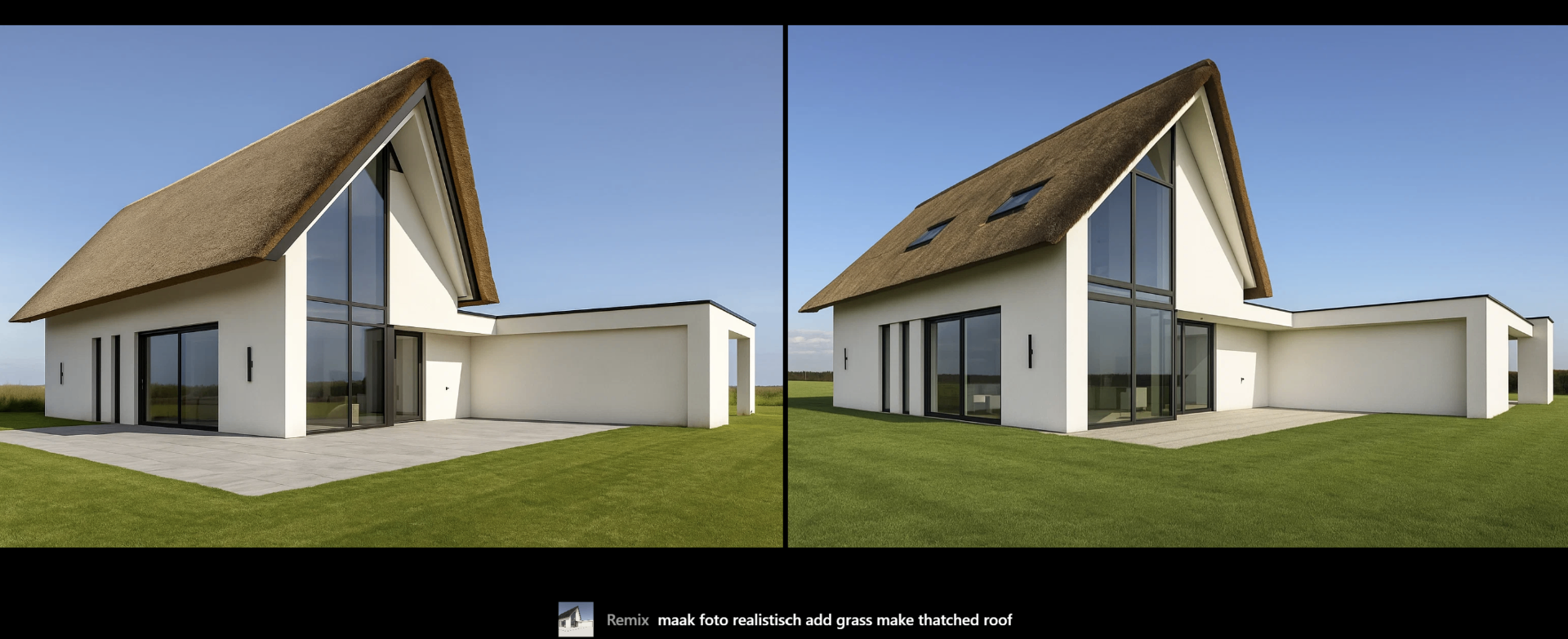 Sora resultaat vergelijking - voor en na met realistische render