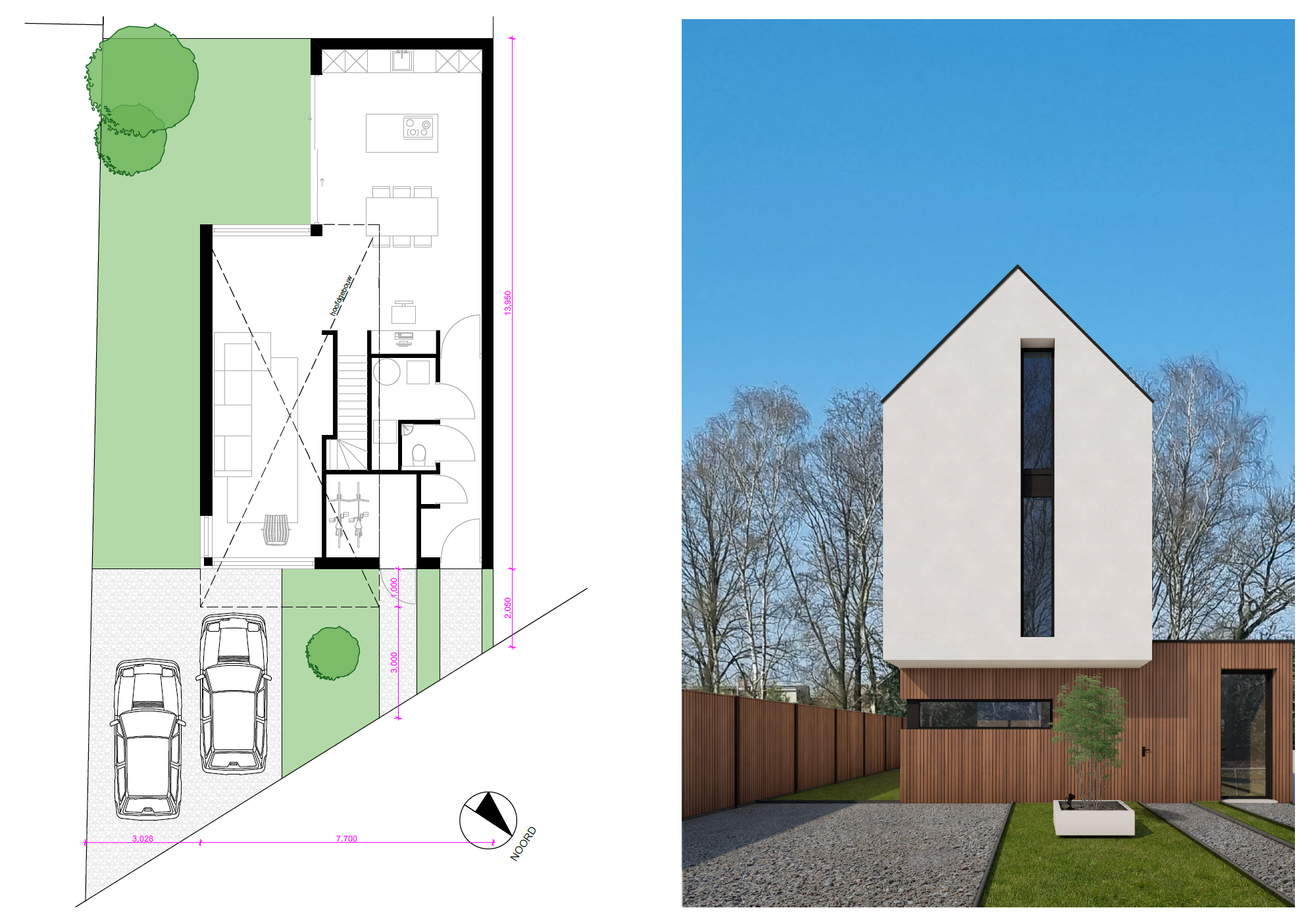 Kavel splitsing toevoegen van extra woning - afbeelding 2